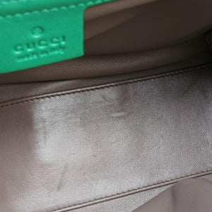 Pre-owned Gucci Interlocking G Green Leather 387604 shoulderbag | stylenewstar
