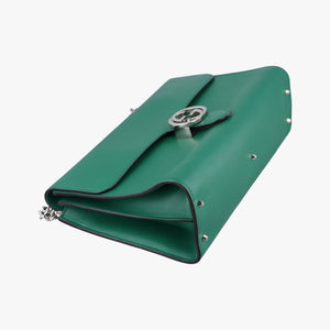 Pre-owned Gucci Interlocking G Green Leather 387604 shoulderbag | stylenewstar