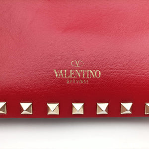 Pre-owned Valentino ROCKSTUD Red Leather shoulderbag | stylenewstar