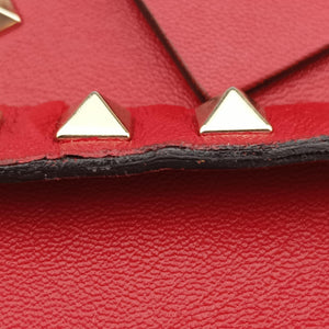Pre-owned Valentino ROCKSTUD Red Leather shoulderbag | stylenewstar
