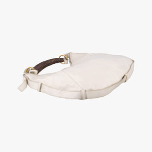Pre-owned Yves Saint Laurent Mombasa White Leather 484514 handbag | stylenewstar