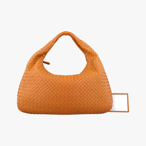Pre-owned Bottega Veneta Intrecciato Orange lambskin handbag | stylenewstar