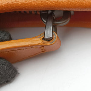 Pre-owned Bottega Veneta Intrecciato Orange lambskin handbag | stylenewstar