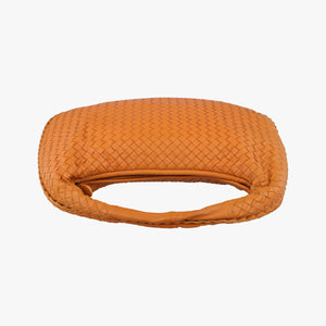 Pre-owned Bottega Veneta Intrecciato Orange lambskin handbag | stylenewstar