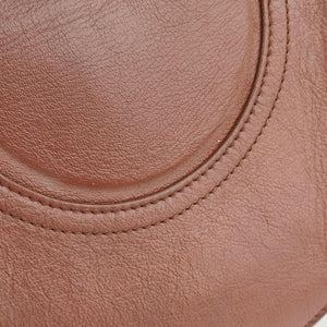 Vintage Chloe Small Pixie Round Top Brown × Bordeaux Leather×Suede shoulderbag | stylenewstar