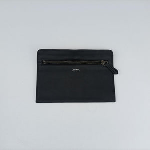 Pre-owned Fendi Dotcom Click Small Red × Black Suede × Leather 8BN299 shoulderbag | stylenewstar