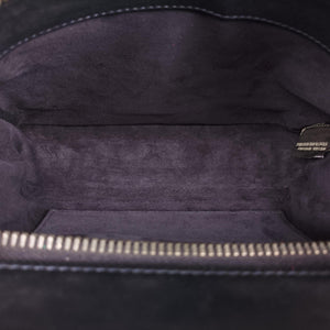 Pre-owned Fendi Dotcom Click Small Red × Black Suede × Leather 8BN299 shoulderbag | stylenewstar