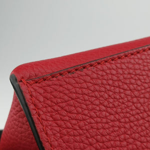 Pre-owned Gucci Bamboo Daily Red Leather 392013 shoulderbag | stylenewstar