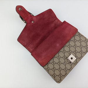 Pre-owned Gucci Dionysus beige×red×Multicolour PVC coated canvas × suede 421970 shoulderbag | stylenewstar