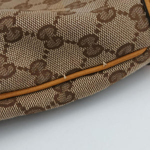 Pre-owned Gucci Jackie Flora Hobo beige×orange Canvas×Leather 277520 shoulderbag | stylenewstar