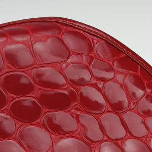 Pre-owned Christian Dior Croc Red Leather handbag | stylenewstar