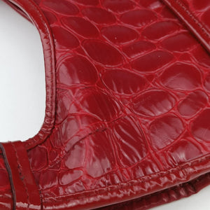 Pre-owned Christian Dior Croc Red Leather handbag | stylenewstar