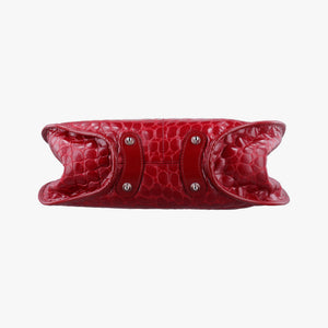 Pre-owned Christian Dior Croc Red Leather handbag | stylenewstar