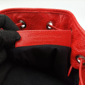 Pre-owned Balenciaga Pompon Red Leather shoulderbag | stylenewstar