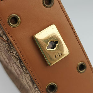 Pre-owned Christian Dior Street Chic Columbus Beige×brown canvasxleather shoulderbag | stylenewstar