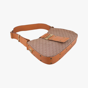 Pre-owned Christian Dior Street Chic Columbus Beige×brown canvasxleather shoulderbag | stylenewstar