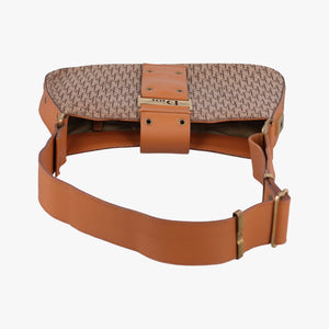 Pre-owned Christian Dior Street Chic Columbus Beige×brown canvasxleather shoulderbag | stylenewstar