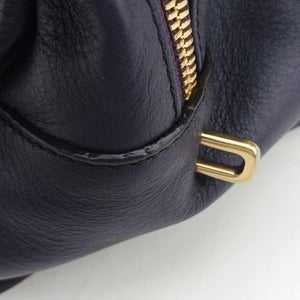 Pre-owned Loewe Amazona 36 Purple × Fluorescent Yellow Leather handbag | stylenewstar
