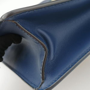 Pre-owned Gucci Sylvie Navy Leather 421882 shoulderbag | stylenewstar