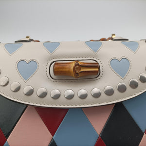 Secondhand Gucci New Bamboo Multicolor Leather 675797 shoulderbag | stylenewstar