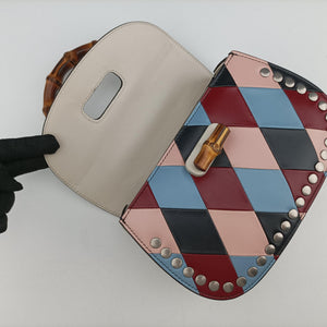 Secondhand Gucci New Bamboo Multicolor Leather 675797 shoulderbag | stylenewstar