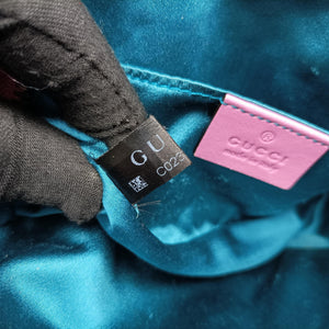 Secondhand Gucci GG Marmont Pink velour 476434 bum bag/waist bag | stylenewstar