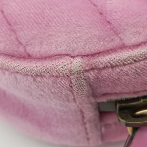 Secondhand Gucci GG Marmont Pink velour 476434 bum bag/waist bag | stylenewstar