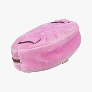 Secondhand Gucci GG Marmont Pink velour 476434 bum bag/waist bag | stylenewstar