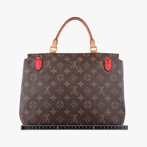 Pre-owned Louis Vuitton MARIGNAN Brown×COQUELICOT Monogram Canvas×calf leather M44544 shoulderbag | stylenewstar