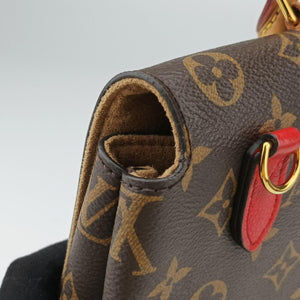 Pre-owned Louis Vuitton MARIGNAN Brown×COQUELICOT Monogram Canvas×calf leather M44544 shoulderbag | stylenewstar