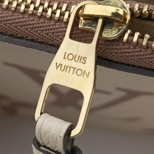 Vintage Louis Vuitton Bicolor Pochette Double Cream × Bois de Rose Monogram Empreinte M80084 shoulderbag | stylenewstar