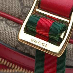 Pre-owned Gucci GG Supreme Tian Beige×Multi PVC coated canvas×Leather 427042 backpack/rucksack | stylenewstar