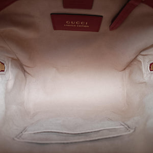 Pre-owned Gucci GG Supreme Tian Beige×Multi PVC coated canvas×Leather 427042 backpack/rucksack | stylenewstar