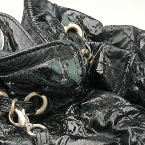 Pre-owned Christian Dior Le Trente Cannage Black Patent shoulderbag | stylenewstar
