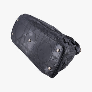 Pre-owned Christian Dior Le Trente Cannage Black Patent shoulderbag | stylenewstar