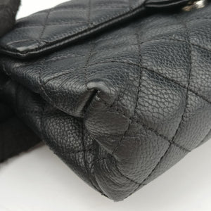 Vintage Chanel Matelasse 2.55 Black pebbled U48753 bum bag/waist bag | stylenewstar