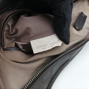 Pre-owned Bottega Veneta Intrecciato Brown lambskin handbag | stylenewstar