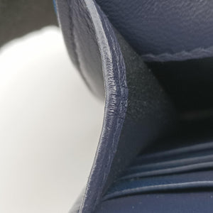 Pre-owned Yves Saint Laurent KATE Navy velour 491521 shoulderbag | stylenewstar
