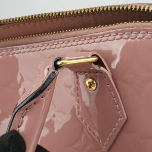 Secondhand Louis Vuitton ALMA PM Rose Velours Vernis M94767 handbag | stylenewstar