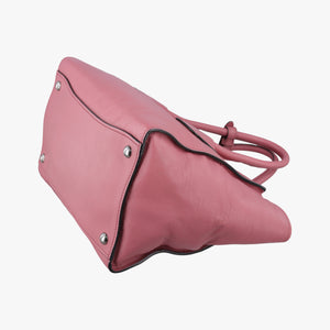 Pre-owned Prada Twin Pocket Winged Tote Pink Leather BN2619 shoulderbag | stylenewstar