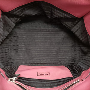 Pre-owned Prada Twin Pocket Winged Tote Pink Leather BN2619 shoulderbag | stylenewstar