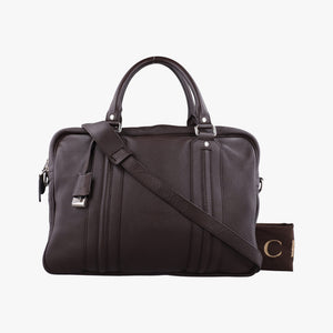 Pre-owned Gucci Briefcase business Brown leather 231850 shoulderbag | stylenewstar