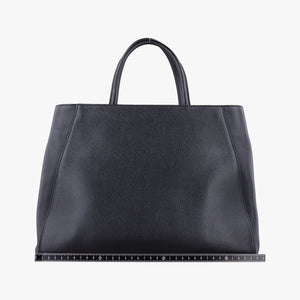 Pre-owned Fendi 2 JOURS Black Leather 8BH250 shoulderbag | stylenewstar