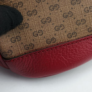 Pre-owned Gucci Doraemon collaboration Brown x red PVC coated canvas×Leather 655597 shoulderbag | stylenewstar