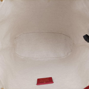 Pre-owned Gucci Doraemon collaboration Brown x red PVC coated canvas×Leather 655597 shoulderbag | stylenewstar