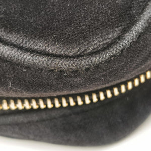 Pre-owned Prada Velluto Black Velour 1BH076 shoulderbag | stylenewstar