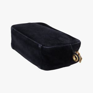 Pre-owned Prada Velluto Black Velour 1BH076 shoulderbag | stylenewstar