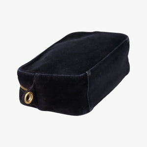 Pre-owned Prada Velluto Black Velour 1BH076 shoulderbag | stylenewstar