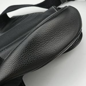 Pre-owned Christian Dior Saddle KAWS Bee Black Leather bum bag/waist bag | stylenewstar