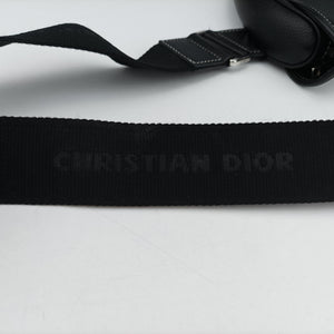 Pre-owned Christian Dior Saddle KAWS Bee Black Leather bum bag/waist bag | stylenewstar